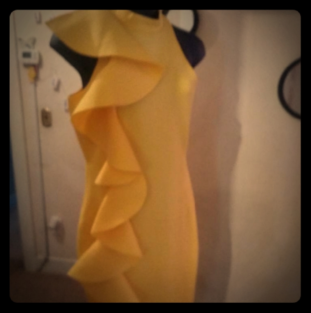 All yellow one piece dress